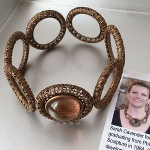 Sarah Cavender Artist-Made Golden Bracelet